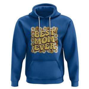 Floral Mother's Day Hoodie Best Mom Ever Flowers Retro Hippie TS02 Royal Blue Printyourwear