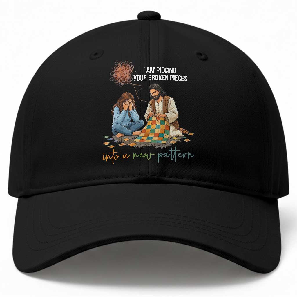 I Am Piecing Your Broken Pieces Christian Healing Baseball Cap Jesus Comfort Faith Restoration Inspirational Gift TS02 Print Your Wear