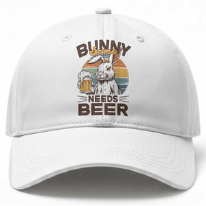 Some Bunny Needs Beer Funny Easter Drinking Humor Baseball Cap Retro Rabbit Beer Lover Gift TS02 Print Your Wear