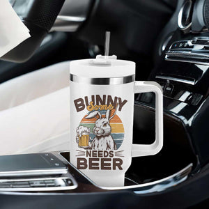 Some Bunny Needs Beer Funny Easter Drinking Humor Tumbler With Handle Retro Rabbit Beer Lover Gift TS02 Print Your Wear
