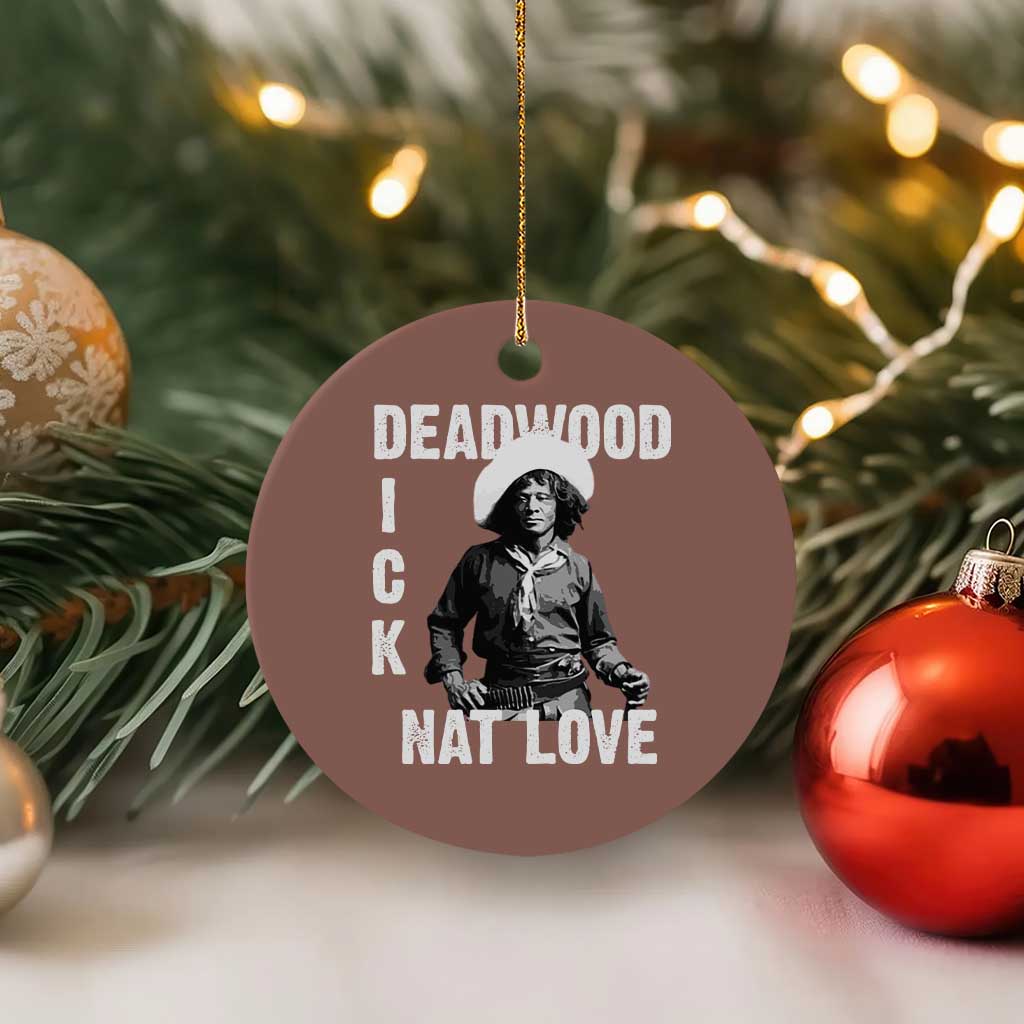 Nat Love Ceramic Ornament Deadwood Dick Black Cowboy Western Legend Vintage TS02 1pc Mocha Print Your Wear