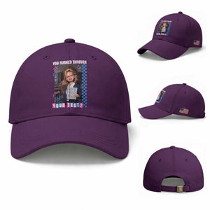 Sarcastic You Rushed Through Your Test Doll Meme Baseball Cap Teacher Reaction Humor Final Exams TS02 Baseball Cap Universal Fit Purple Print Your Wear