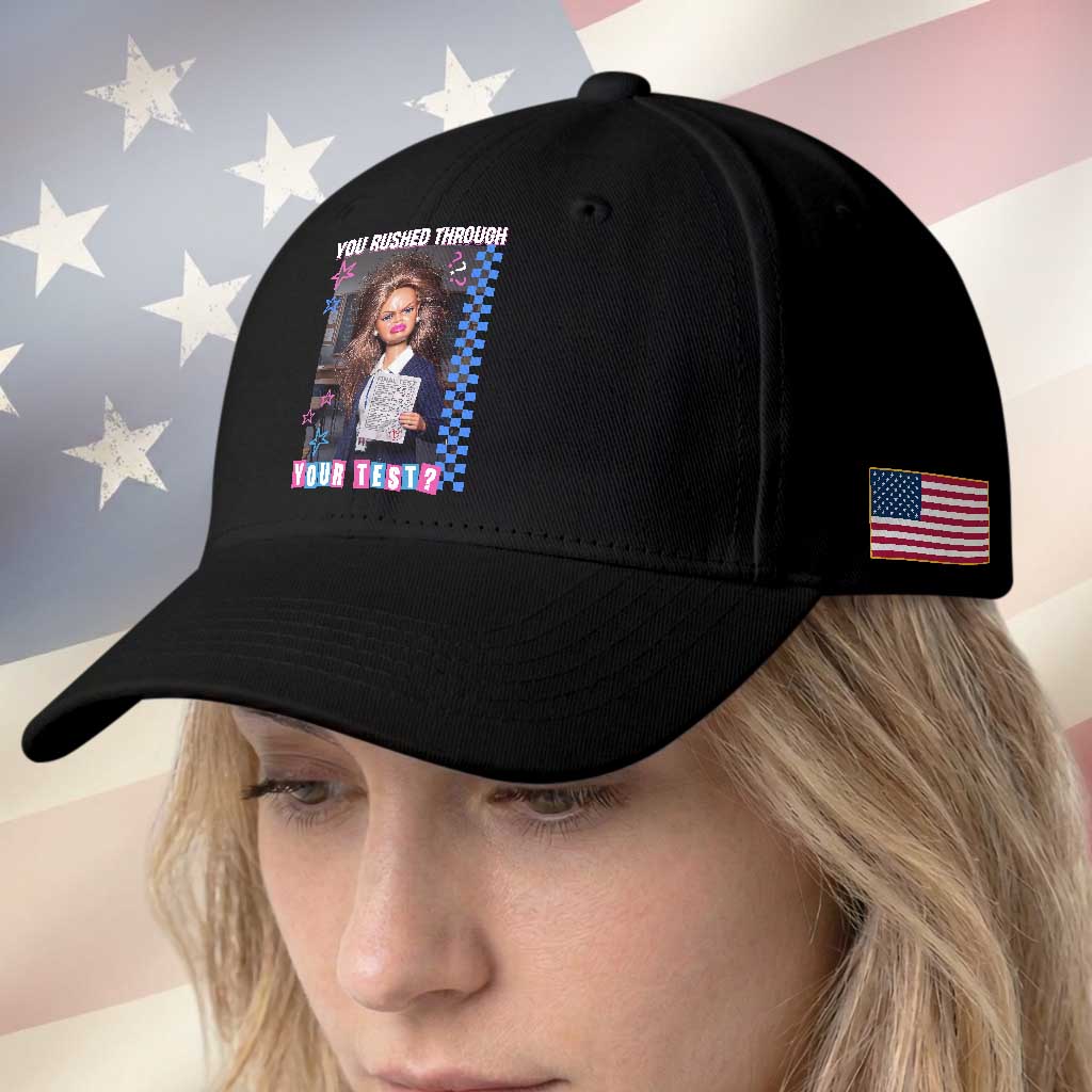 Sarcastic You Rushed Through Your Test Doll Meme Baseball Cap Teacher Reaction Humor Final Exams TS02 Print Your Wear
