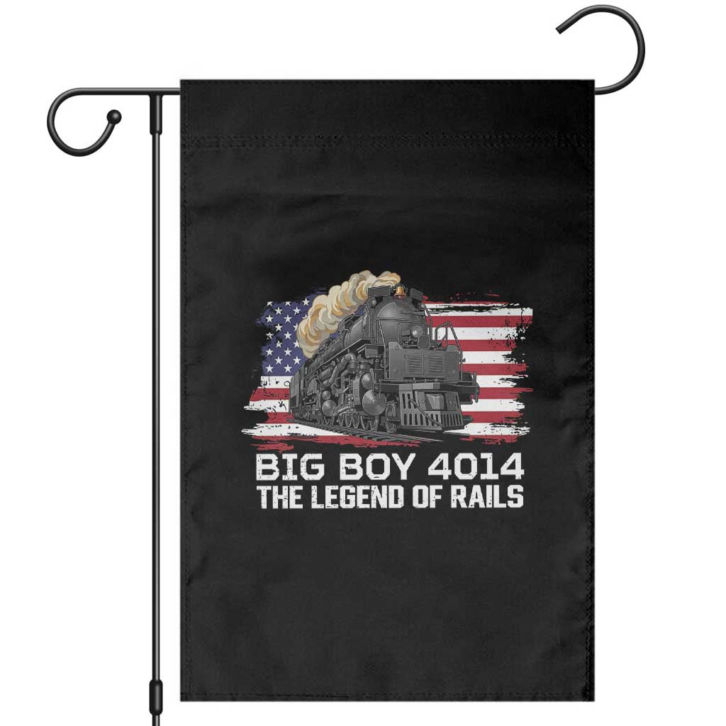 Vintage American Steam Train Garden Flag Legend of the Rails Heritage Pride TS02 Black Print Your Wear