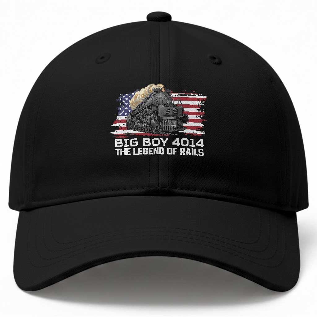 Vintage American Steam Train Baseball Cap Legend of the Rails Heritage Pride TS02 Print Your Wear