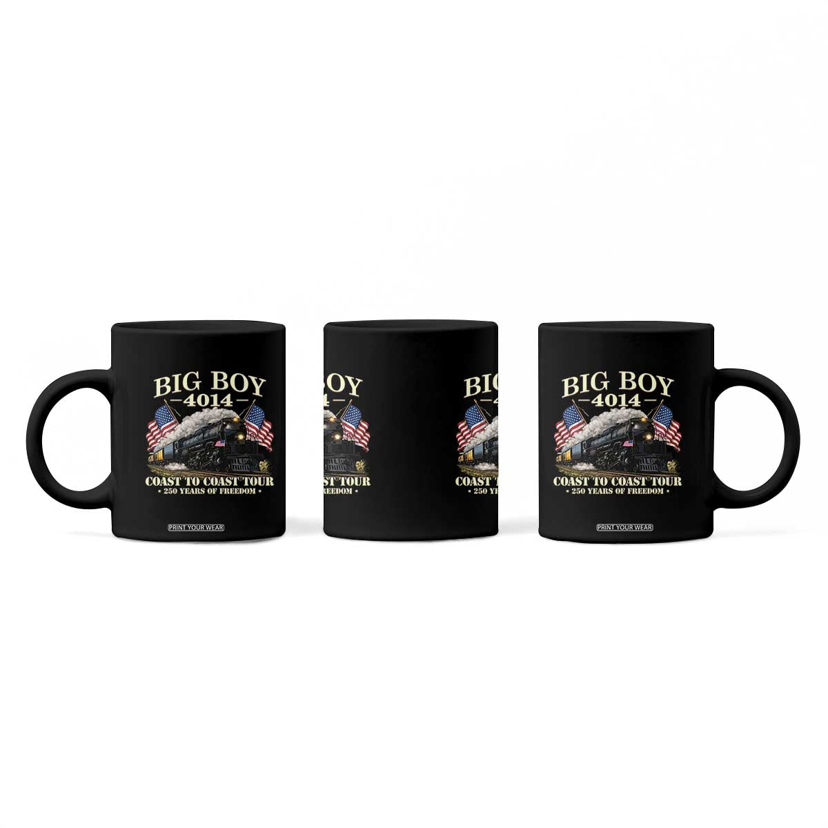 Patriotic Freedom Express Coast to Coast Coffee Mug Steam Train Legend Heritage Pride TS02 Print Your Wear