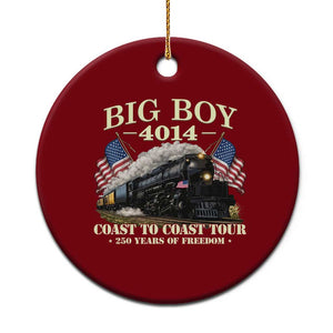 Patriotic Freedom Express Coast to Coast Ceramic Ornament Steam Train Legend Heritage Pride TS02 1pc Red Print Your Wear
