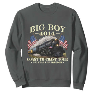Patriotic Freedom Express Coast to Coast Sweatshirt Steam Train Legend Heritage Pride TS02 Dark Heather Print Your Wear