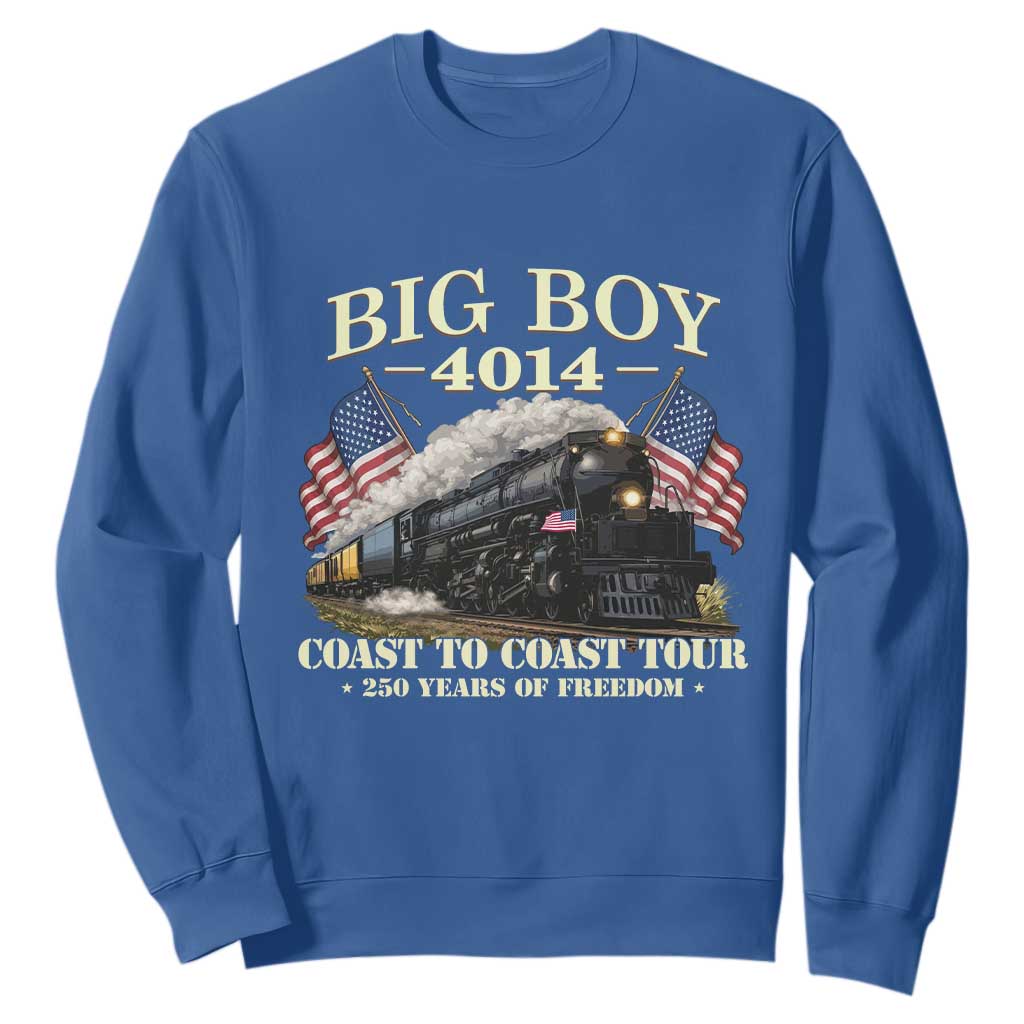 Patriotic Freedom Express Coast to Coast Sweatshirt Steam Train Legend Heritage Pride TS02 Royal Blue Print Your Wear