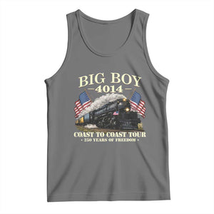 Patriotic Freedom Express Coast to Coast Tank Top Steam Train Legend Heritage Pride TS02 Black Heather Print Your Wear