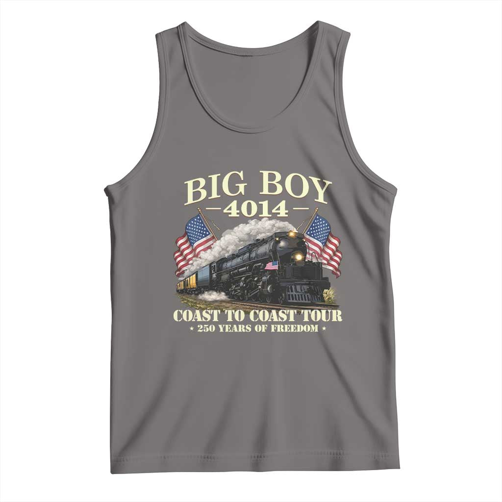 Patriotic Freedom Express Coast to Coast Tank Top Steam Train Legend Heritage Pride TS02 Deep Heather Print Your Wear