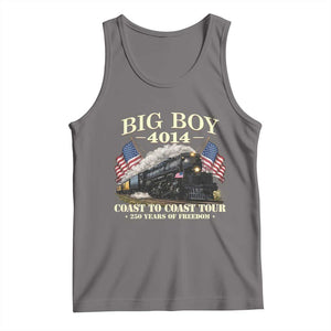 Patriotic Freedom Express Coast to Coast Tank Top Steam Train Legend Heritage Pride TS02 Deep Heather Print Your Wear