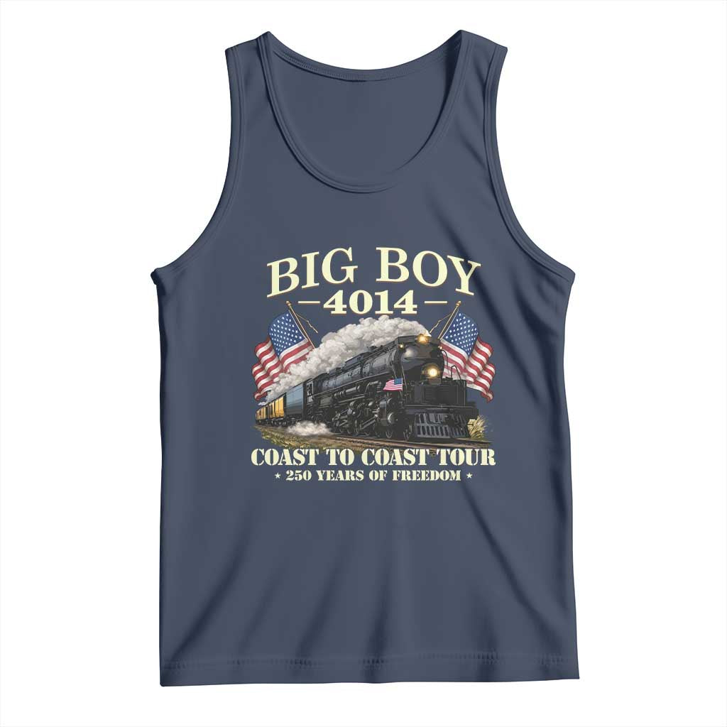 Patriotic Freedom Express Coast to Coast Tank Top Steam Train Legend Heritage Pride TS02 Navy Print Your Wear