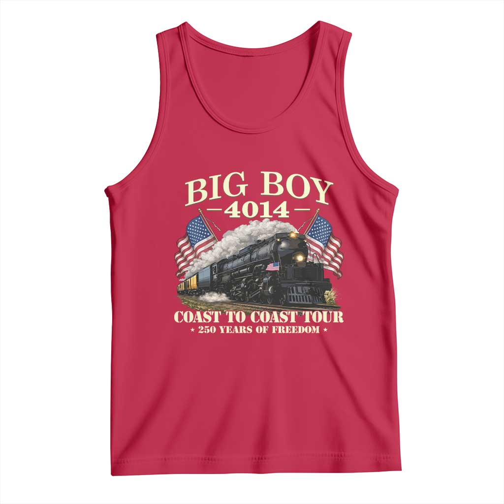 Patriotic Freedom Express Coast to Coast Tank Top Steam Train Legend Heritage Pride TS02 Red Print Your Wear