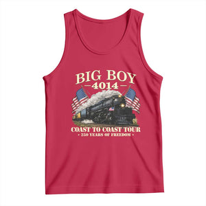 Patriotic Freedom Express Coast to Coast Tank Top Steam Train Legend Heritage Pride TS02 Red Print Your Wear