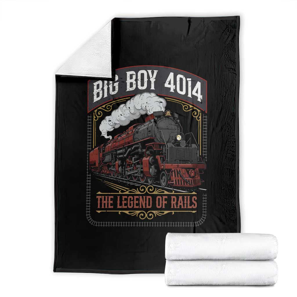 Retro Emblem Classic Steam Train Throw Blanket Locomotive Heritage Pride Legend of the Rails TS02 Black Print Your Wear