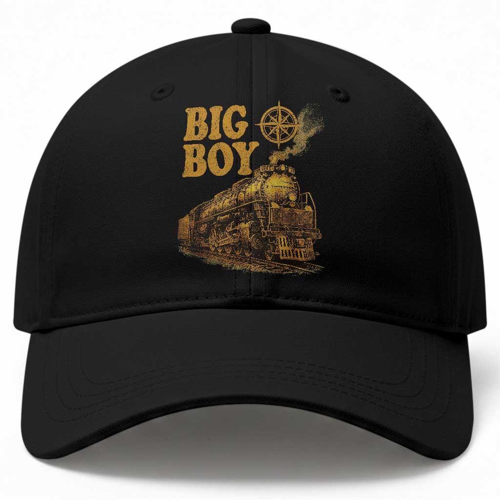 Vintage American Steam Train Locomotive Legend Baseball Cap Compass Adventure Heritage Pride Graphic TS02 Print Your Wear