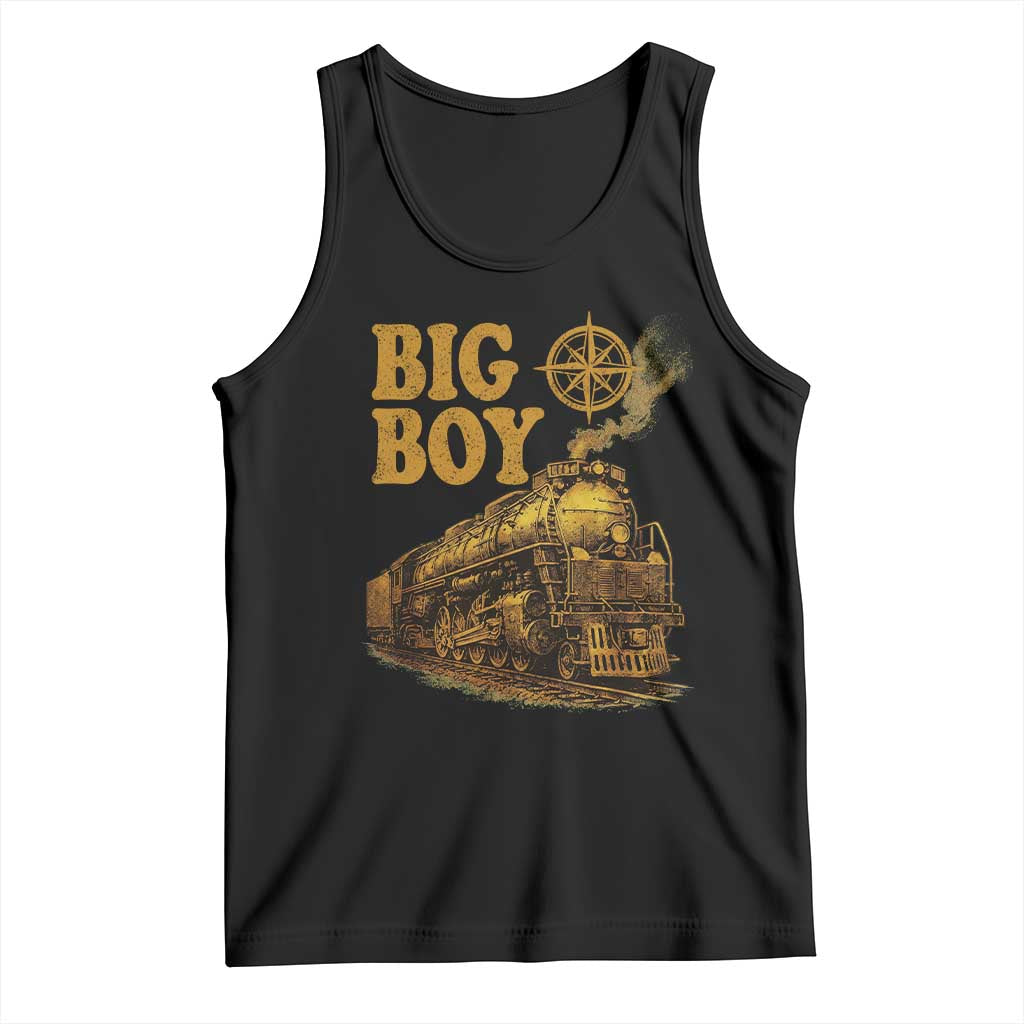 Vintage American Steam Train Locomotive Legend Tank Top Compass Adventure Heritage Pride Graphic TS02 Black Print Your Wear