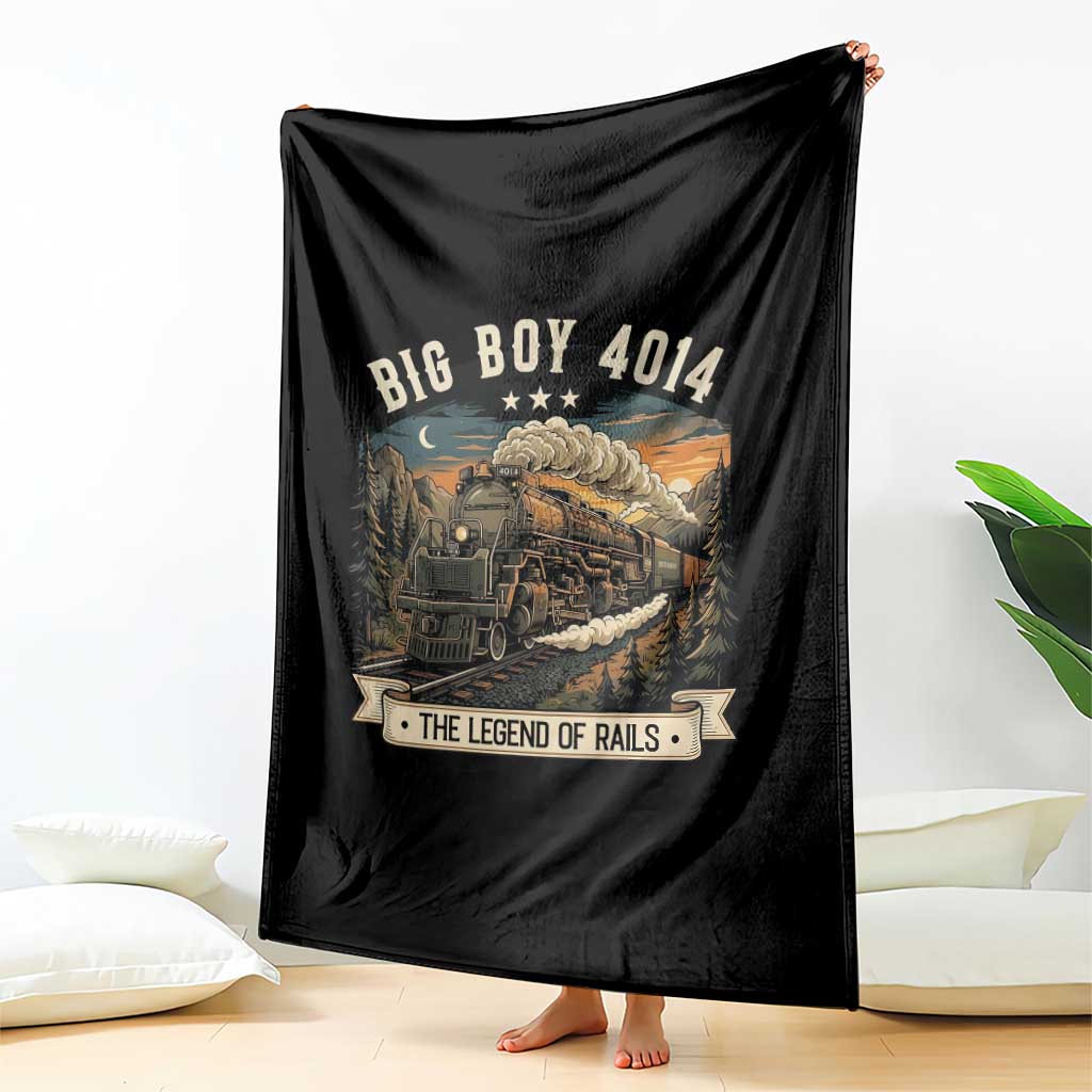 Scenic Mountain Steam Train Graphic Throw Blanket Legend of the Rails Heritage Pride TS02 Print Your Wear