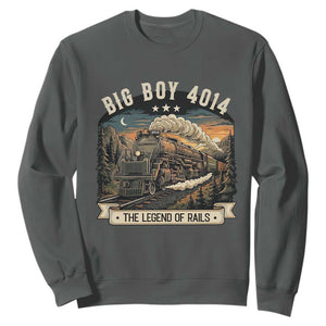 Scenic Mountain Steam Train Graphic Sweatshirt Legend of the Rails Heritage Pride TS02 Dark Heather Print Your Wear