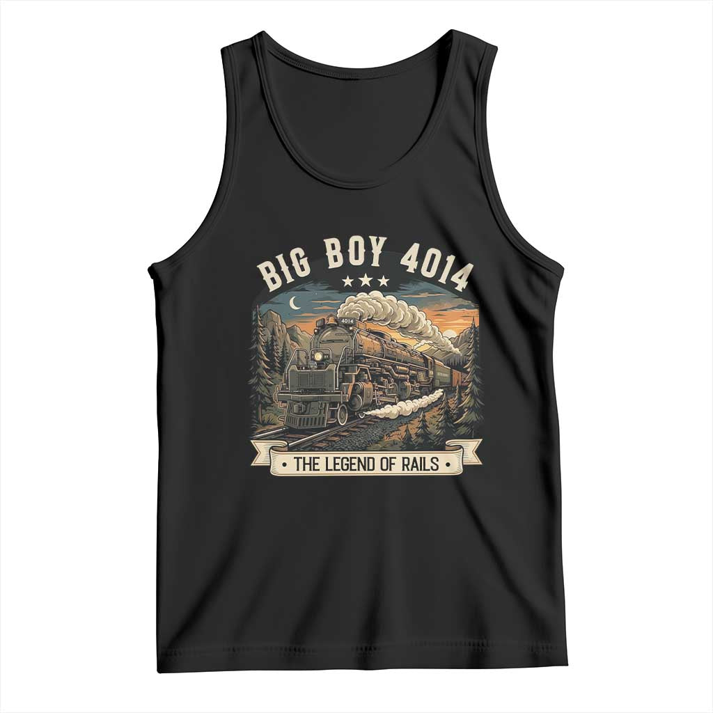 Scenic Mountain Steam Train Graphic Tank Top Legend of the Rails Heritage Pride TS02 Black Print Your Wear