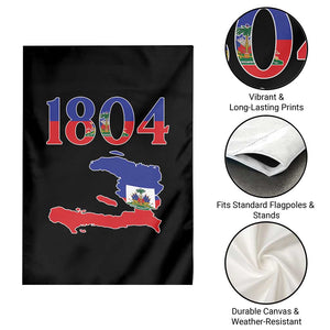 1804 Haiti Map and Flag Garden Flag Haitian Heritage Pride Graphic TS02 Print Your Wear