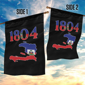 1804 Haiti Map and Flag Garden Flag Haitian Heritage Pride Graphic TS02 Print Your Wear