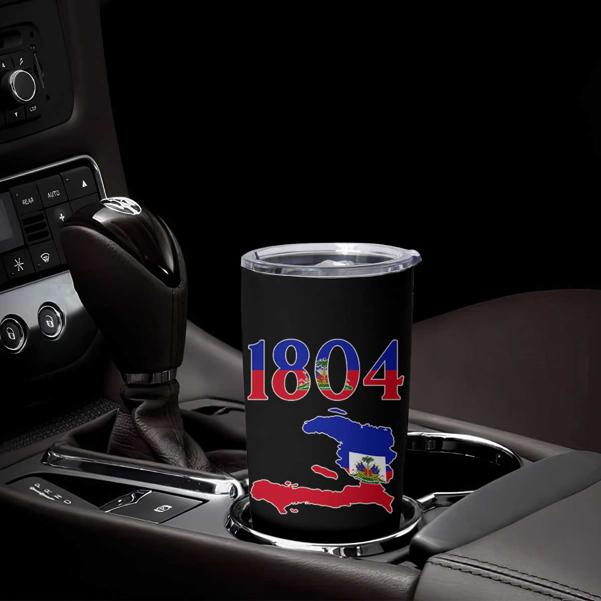 1804 Haiti Map and Flag Tumbler Cup Haitian Heritage Pride Graphic TS02 Print Your Wear