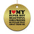 I Love My Super Hot Beautiful Girlfriend Christmas Ornament So Please Stay Away From Me Funny Boyfriend TS02 Print Your Wear