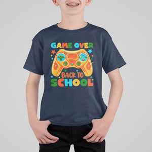 Game Over Back To School T Shirt For Kid Funny Game On Level Up Students TS02 Printyourwear