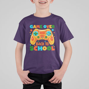 Game Over Back To School T Shirt For Kid Funny Game On Level Up Students TS02 Printyourwear