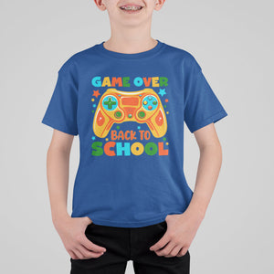 Game Over Back To School T Shirt For Kid Funny Game On Level Up Students TS02 Printyourwear