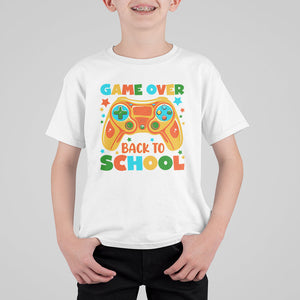 Game Over Back To School T Shirt For Kid Funny Game On Level Up Students TS02 Printyourwear