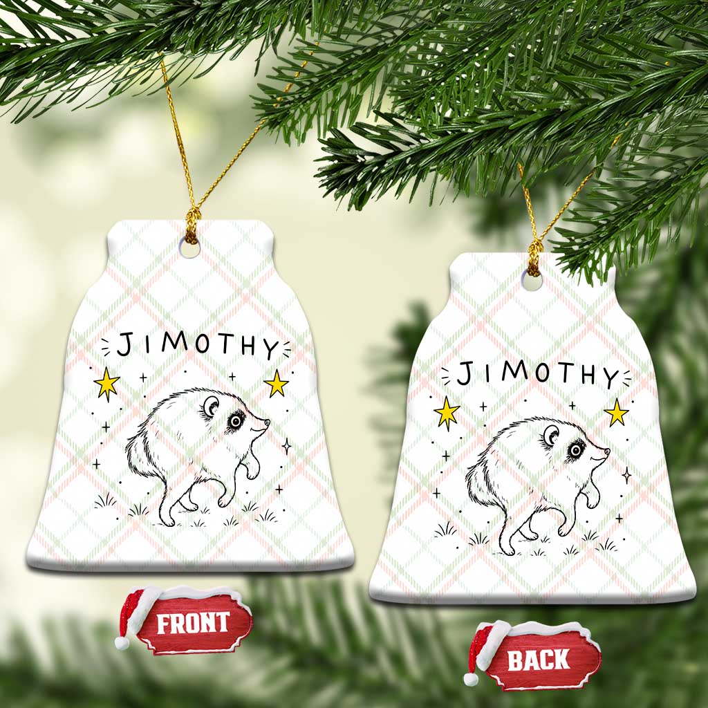 Cute Doodle Starry Jimothy the Raccoon Graphic Ceramic Ornament Viral Seattle Trash Panda TS02 Print Your Wear