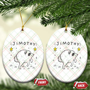 Cute Doodle Starry Jimothy the Raccoon Graphic Ceramic Ornament Viral Seattle Trash Panda TS02 Print Your Wear
