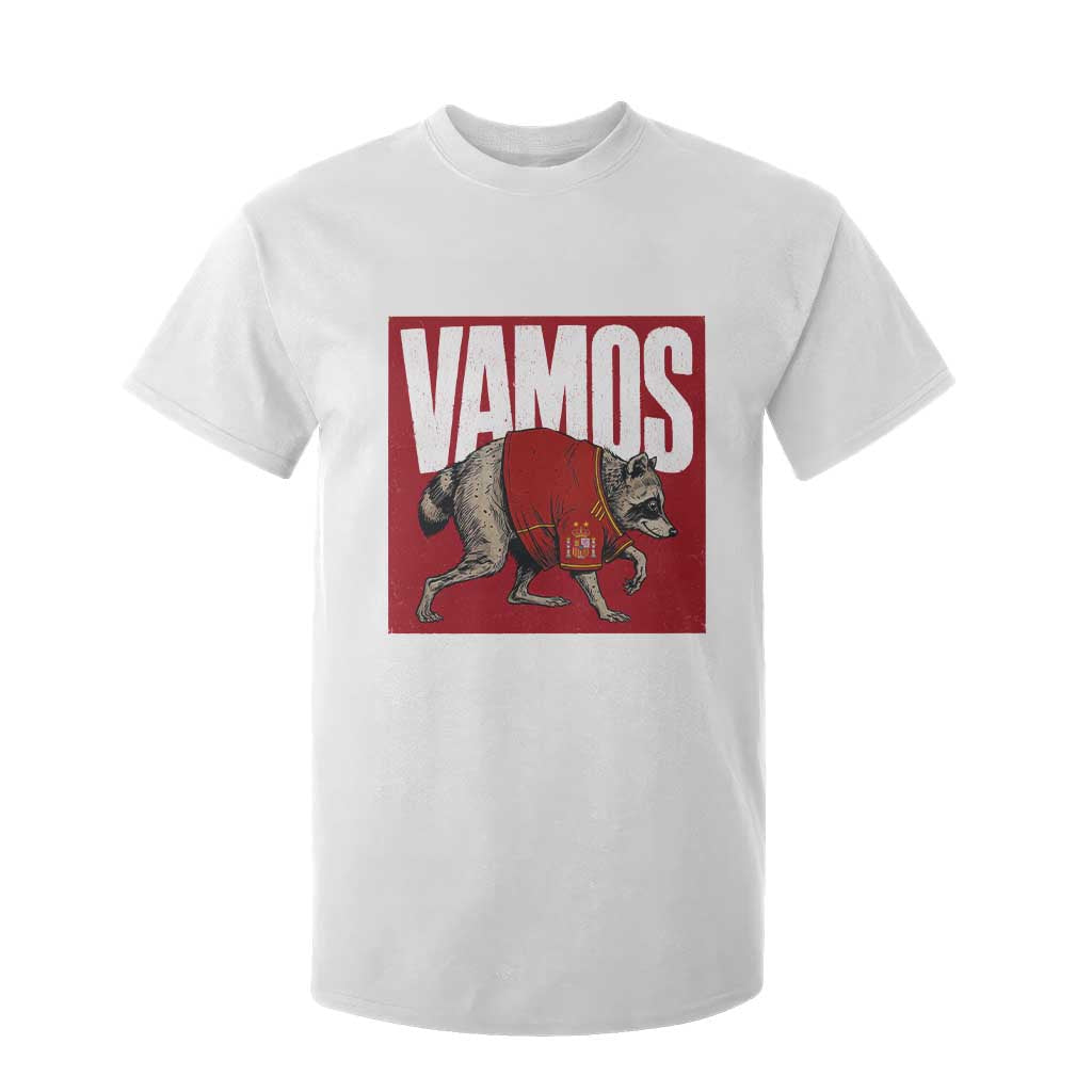 Funny Jimothy Vamos Spain Soccer Fans Parody T Shirt For Kid Seattle Raccoon Espana Champs Victory Celebration TS02 White Print Your Wear