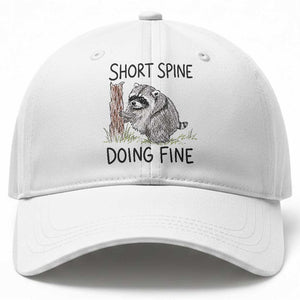 Jimothy Short Spine Doing Fine Inspirational Baseball Cap Viral Seattle Raccoon Crayon Drawing Graphic TS02 Print Your Wear