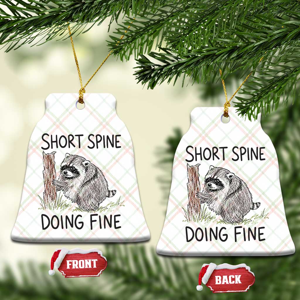 Jimothy Short Spine Doing Fine Inspirational Ceramic Ornament Viral Seattle Raccoon Crayon Drawing Graphic TS02 Print Your Wear
