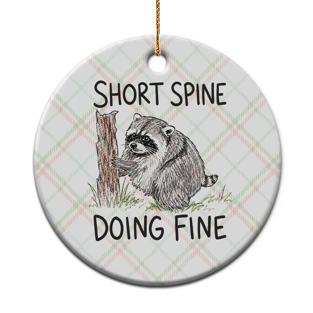 Jimothy Short Spine Doing Fine Inspirational Ceramic Ornament Viral Seattle Raccoon Crayon Drawing Graphic TS02 1pc Christmas Plaid Print Your Wear