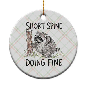 Jimothy Short Spine Doing Fine Inspirational Ceramic Ornament Viral Seattle Raccoon Crayon Drawing Graphic TS02 1pc Christmas Plaid Print Your Wear