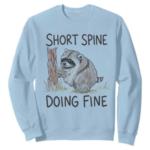 Jimothy Short Spine Doing Fine Inspirational Sweatshirt Viral Seattle Raccoon Crayon Drawing Graphic TS02 Light Blue Print Your Wear