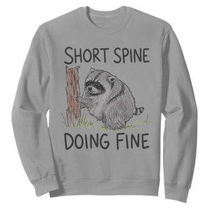 Jimothy Short Spine Doing Fine Inspirational Sweatshirt Viral Seattle Raccoon Crayon Drawing Graphic TS02 Sport Gray Print Your Wear