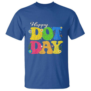 Happy Dot Day T Shirt Colorful Polka Dot TS02 Royal Blue Print Your Wear