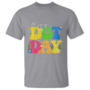 Happy Dot Day T Shirt Colorful Polka Dot TS02 Sport Gray Print Your Wear