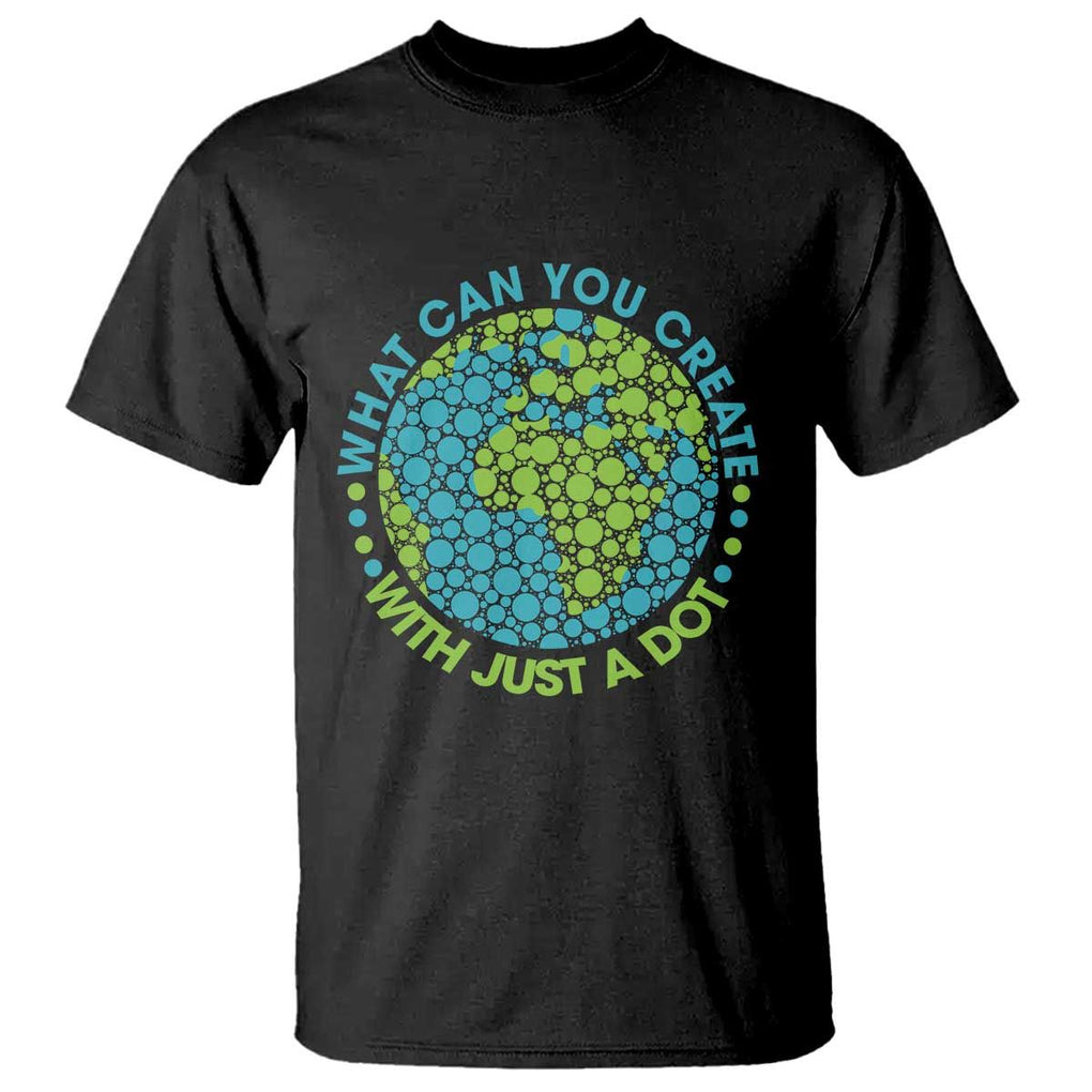 Dot Day T Shirt What Can You Create With Just A Dot Earth Polka TS02 Black Print Your Wear