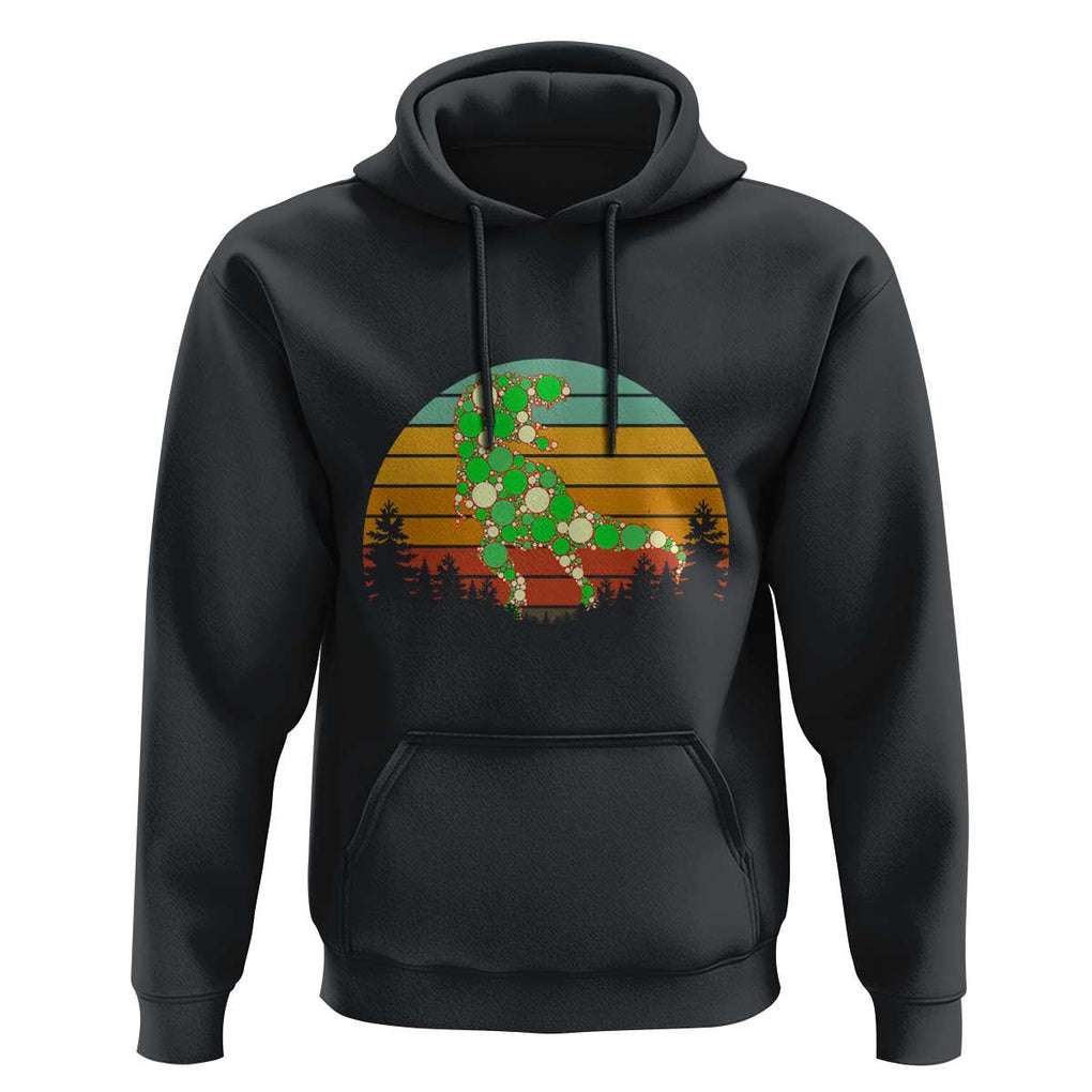Dot Day Hoodie Polka Dot Dinosaur Lover Retro International TS02 Black Print Your Wear