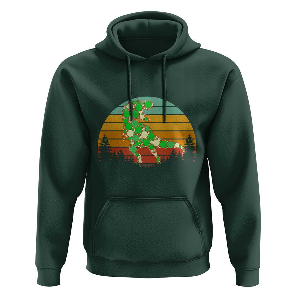 Dot Day Hoodie Polka Dot Dinosaur Lover Retro International TS02 Dark Forest Green Print Your Wear