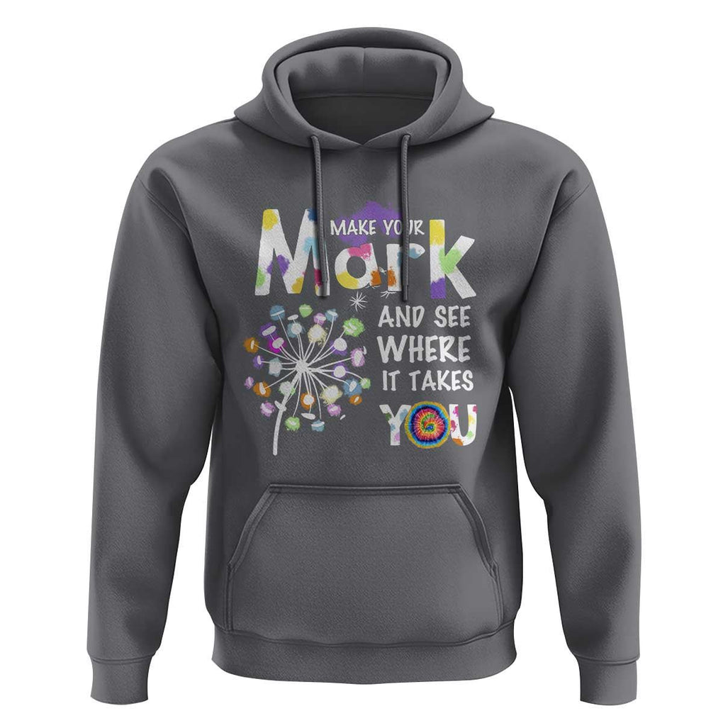 Dot Day Hoodie Polka Dot Make Mark It Takes You International TS02 Charcoal Print Your Wear