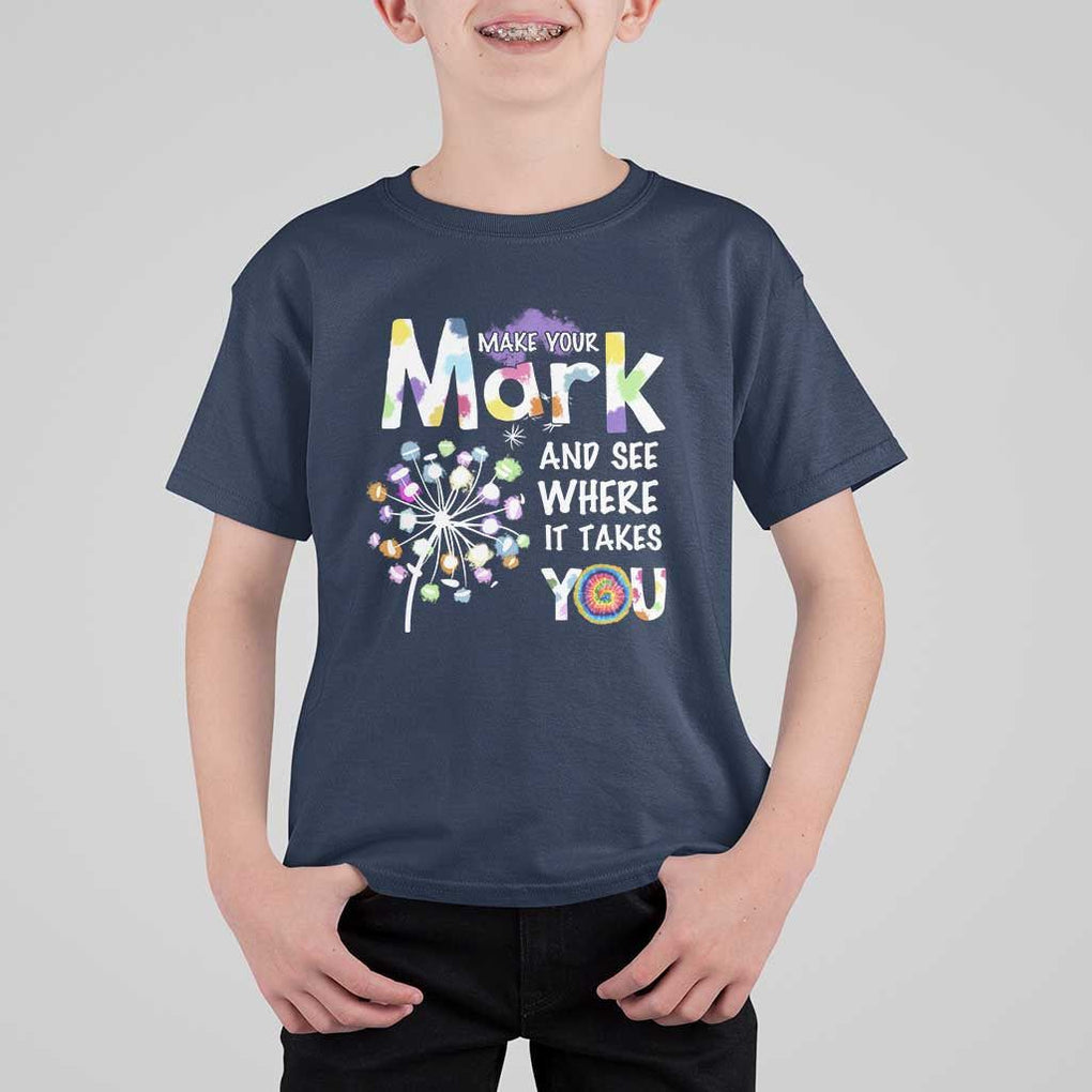Dot Day T Shirt For Kid Polka Dot Make Mark It Takes You International TS02 Navy Print Your Wear