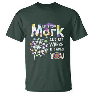 Dot Day T Shirt Polka Dot Make Mark It Takes You International TS02 Dark Forest Green Print Your Wear